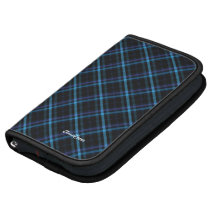 Plaid Pattern Ocean Rickshaw iPhone Organizer