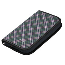 Plaid Pattern Pink Green Rickshaw iPhone Organizers