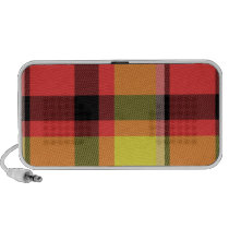 Plaid pattern speakers