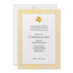 Plaid Picnic Thanksgiving Party Invitation