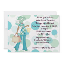 Plaid Polka Dot Baby Shower Invitation (AA) by bwmedia Plaid Polka Dot Baby Shower Invitation (AA)