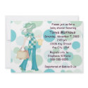 Plaid Polka Dot Baby Shower Invitation (CA) by bwmedia Plaid Polka Dot Baby Shower Invitation (CA)