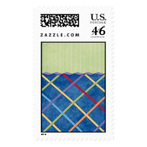 Plaid Ribbon postage