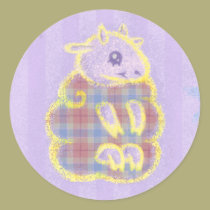 Plaid Sheep stickers