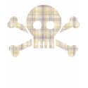 Plaid Skull (vintage) t-shirts by DeluxeWear Plaid Skull (vintage) t-shirts