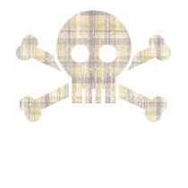 Plaid Skull (vintage) t-shirts by DeluxeWear Plaid Skull (vintage) t-shirts