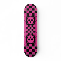 Plaid & Skulls Skateboard