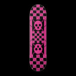 Plaid & Skulls Skateboard