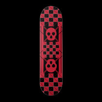 Plaid & Skulls Skateboard