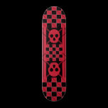 Plaid & Skulls Skateboard