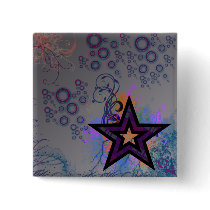 Plaid Star buttons by CrazyGear Plaid Star buttons