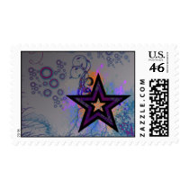 Plaid Star Postage