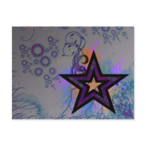 Plaid Star Post Cards