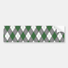 plaiddecorative custom bumper sticker