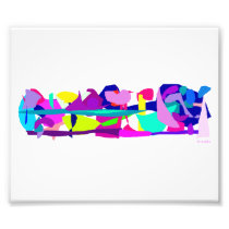 Plain and Lake Photographic Print