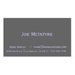 Plain and simple two tone business card