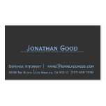 Plain and simple two tone business card attorney