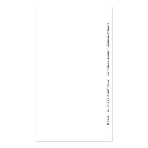 Plain and Simple White  Professional Business Card (back side)