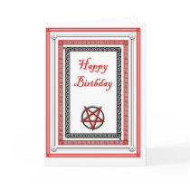 Plain Birthday Card for Satanist/Demonolator by ofsadrianna Plain Birthday Card for Satanist/Demonolator