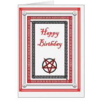 Plain Birthday Card for Satanist/Demonolator cards