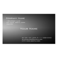 plain black and white business card templates