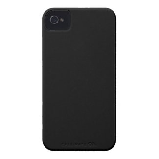 Plain Black Background iPhone 4 Case-Mate Case