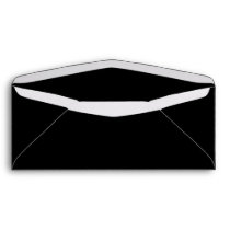 Plain Black Background Envelope