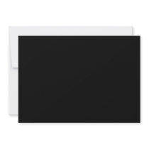 Plain Black Background Custom Announcements