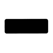 Plain Black Background Return Address Label