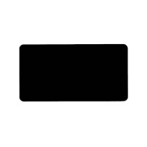 Plain Black Background Personalized Address Label