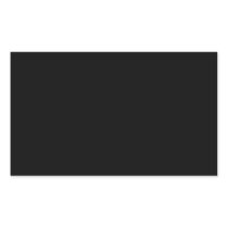 Plain Black Background Rectangular Sticker