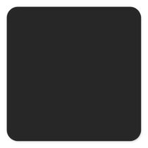 Plain Black Background Square Stickers
