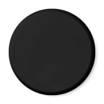 Plain black to personalize magnet