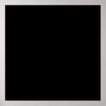 Plain black to personalize poster