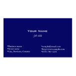 plain, blue business card