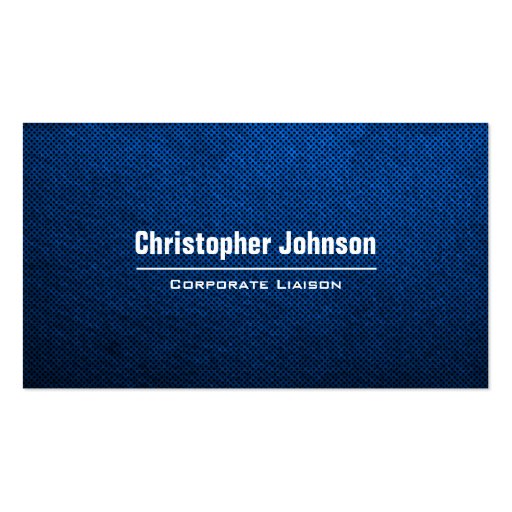 Plain Blue Modern Professional Business Card