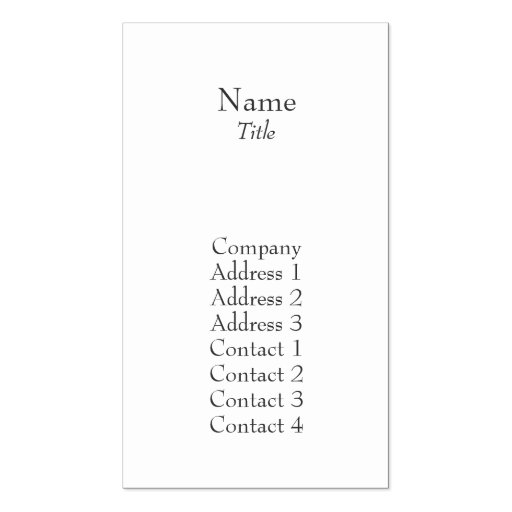 Plain - Business Business Card