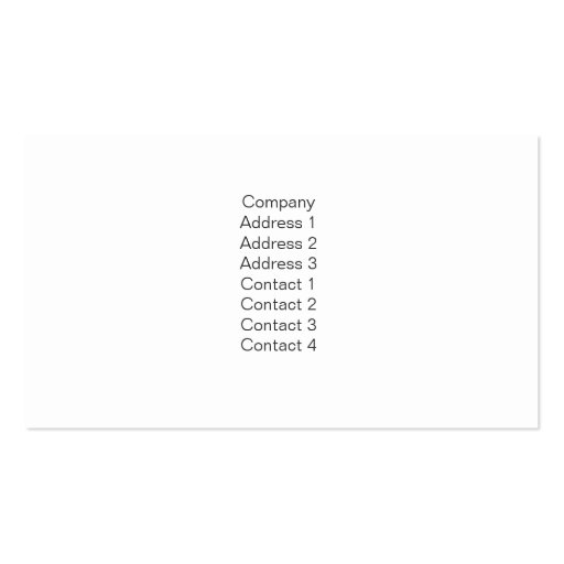 Plain - Business Business Cards (back side)