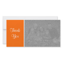 Plain Color II - Thank You - Orange photo cards