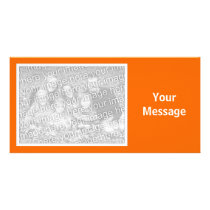 Plain Color - Orange photo cards by artberry Plain Color - Orange photo cards