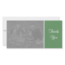 Plain Color - Thank You - Army Green photo cards