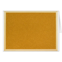 Plain cork board cards