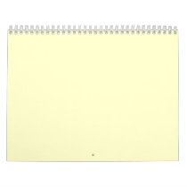 Plain Cream Background Wall Calendars