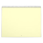 Plain Cream Background Wall Calendars