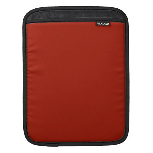 Plain Deep Red Background. Sleeves For iPads