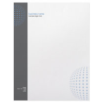 Plain Elegant Modern Simple Blue Dots letterhead by Ruxique Plain Elegant Modern Simple Blue Dots letterhead