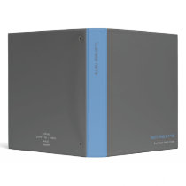 Plain Elegant Modern Simple Blue Stripe binders by Ruxique Plain Elegant Modern Simple Blue Stripe binders