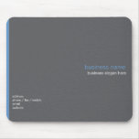 Plain Elegant Modern Simple Blue Stripe Mouse Pad