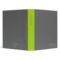 Plain Elegant Modern Simple Green Stripe binders by Ruxique Plain Elegant Modern Simple Green Stripe binders