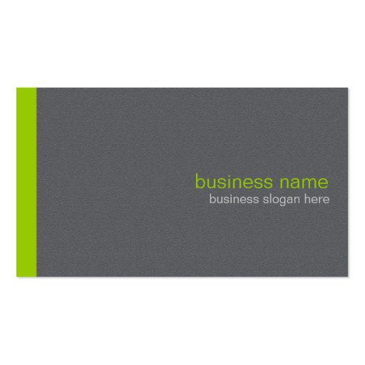 Plain Elegant Modern Simple Green Stripe Business Card Template (front side)